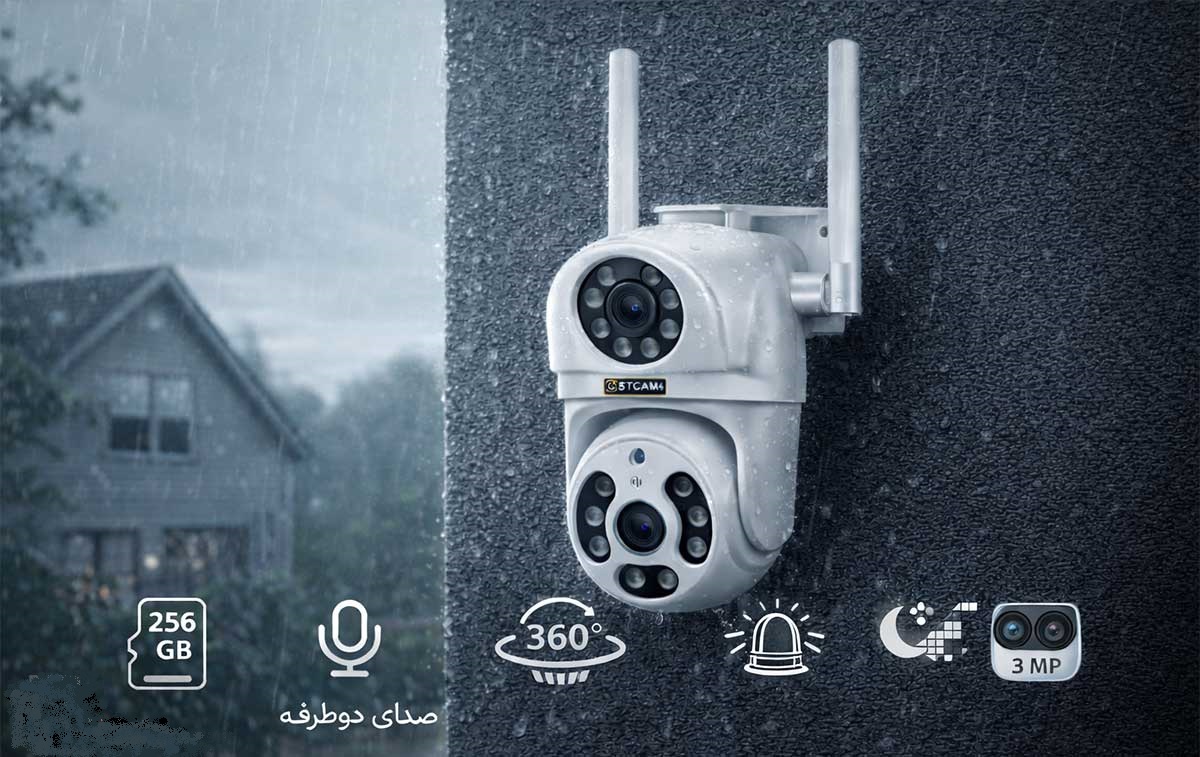 دوربین مداربسته بیسیم دو لنز3+3 مگاپیکسل اسکای پیکسل XMEYEPLUS OSTCAM مدل SKY PIXEL